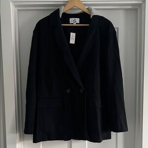 Lou & Grey Black Women's Hooded Jacket - 148